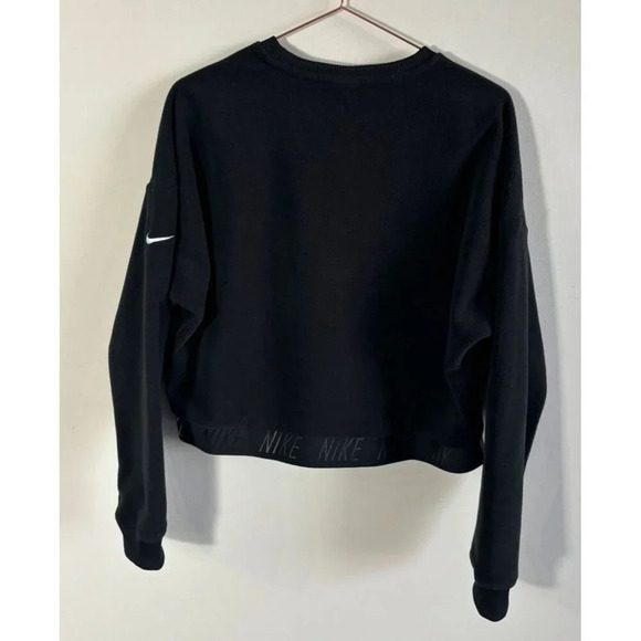 Nike Soul Womens Long Sleeve Pullover Oversized Dri Fit Sweatshirt Black Sz L - Picture 2 of 9